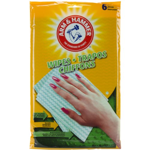 Arm & Hammer Reusable Green Wipes - Absorbent, Odor-Resistant Multi-Purpose Cloths
