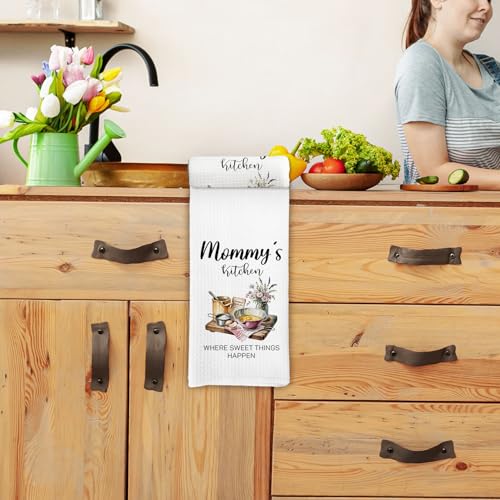 Mommy Kitchen Towel - Decorative 16x24 Inch Hand Towel for Mother's Day