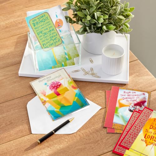 Hallmark Christian Birthday Cards Set - 12 Pack with Blessings