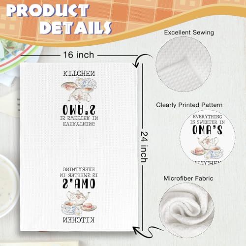 Kitchen Towels for Grandma - Decorative Hand Towels 16x24