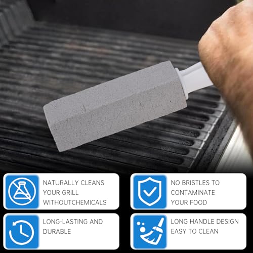 Pumice Stone Cleaning Set for Stove Grates - 2 Pack