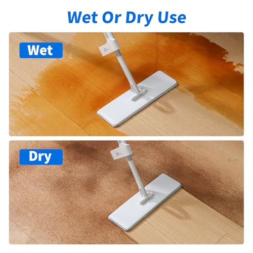 Oshang Microfiber Flat Mop Head Refill - 14.5" x 4.5" Pads