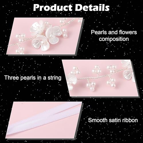 Bewudy Pearl Flower Girl Headband & Wedding Hair Accessory
