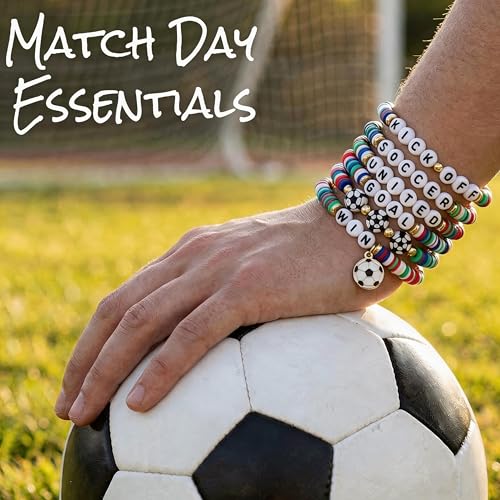 USA Soccer Bracelet Set - 6 Pack Motivational Accessories