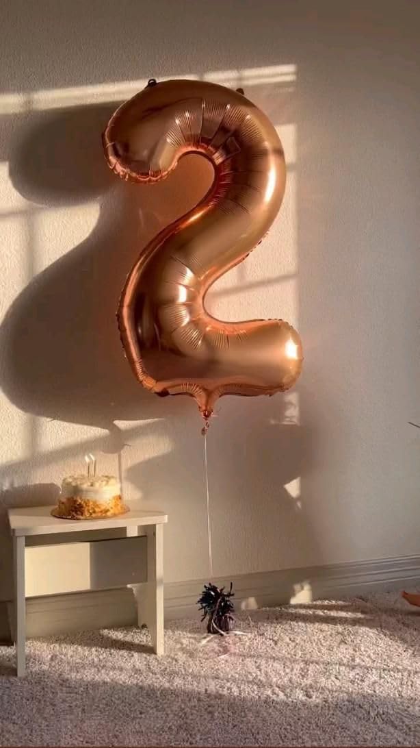 Skiennix 40-Inch Coffee Brown Number Balloons - Perfect for 2nd, 12th, 21st Birthday Celebrations & Events