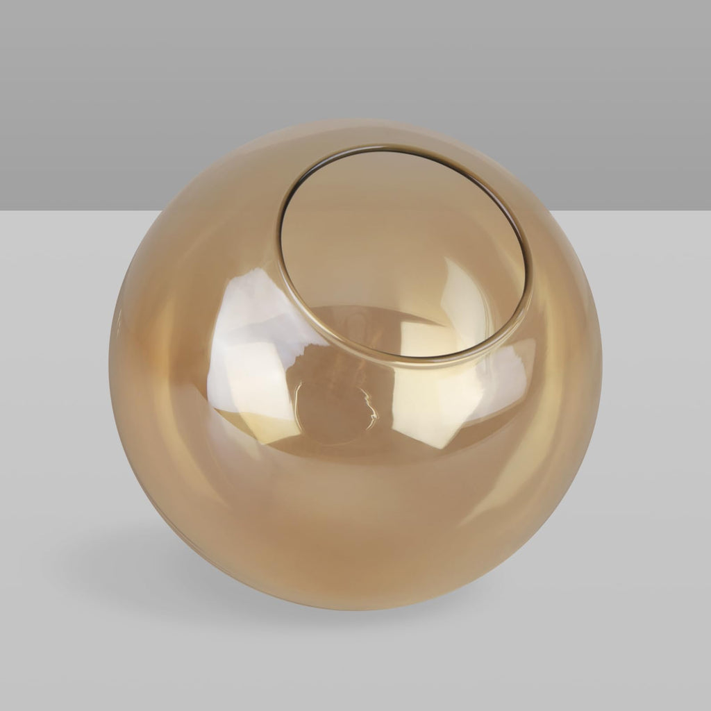 Lighting Replacement Glass Globe Shade,Amber Lampshade Glass Accessories For Pendant Lights, Wall Lights, And Ceiling Lights,5.9” Diameter, 2.64" Opening Diameter((Amber, 5.9")