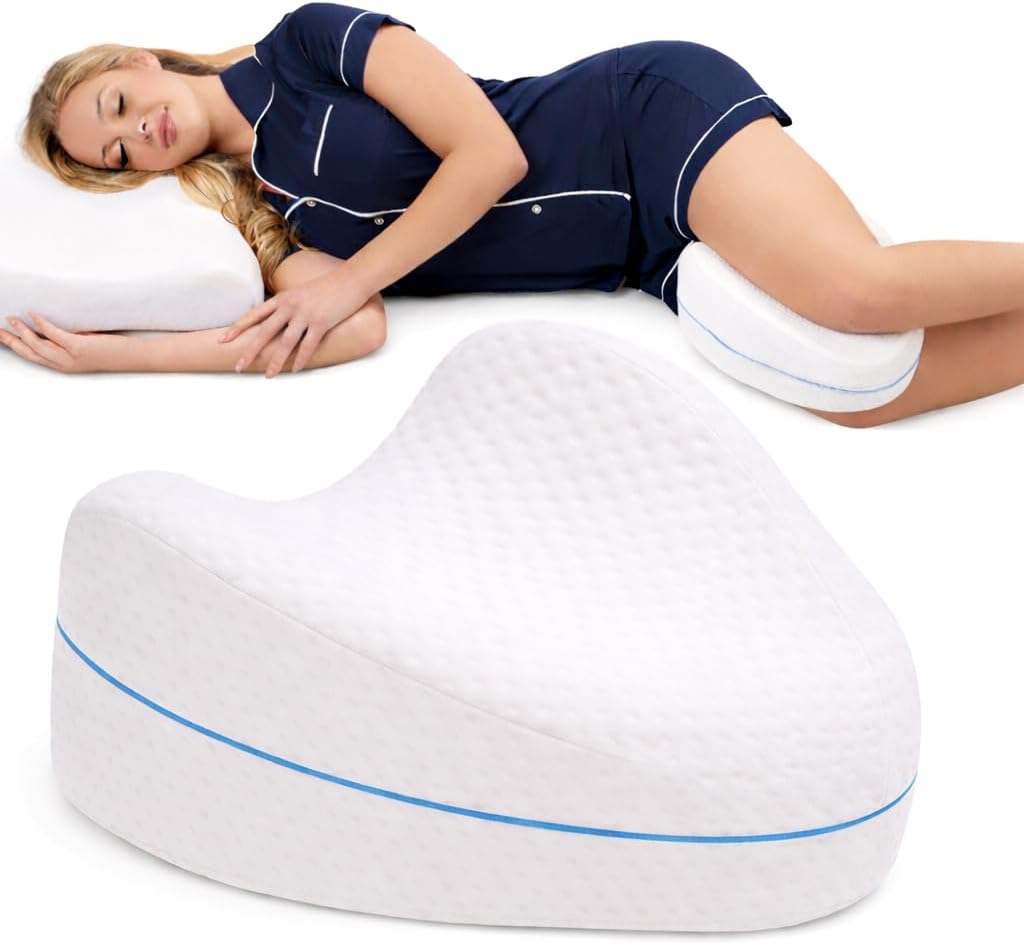 Contour Legacy - Leg & Knee Foam Support Pillow for Side Sleepers | Soothing Relief for Back, Hips, & Joints