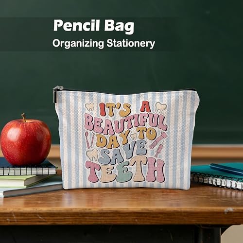 Dental Hygienist Makeup Bag Dentist Gift Cosmetic Travel Pouch