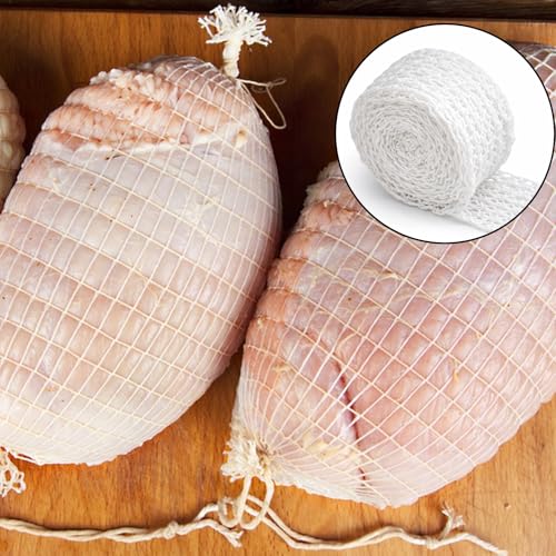 Elastic Meat Netting Roll 5M - 18 Holes for Roasting & Curing