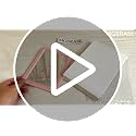 Magnetic Locker Mirror 5x7 Inch Pink Small Rectangular Mirror