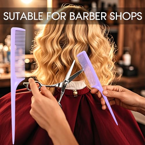 Rat Tail Comb Set - 3-Piece Fine Tooth Hair Styling & Parting Combs
