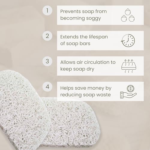 Gadgetime USA Soap Saver Pad - 6 Pack Non-Slip Soap Dish