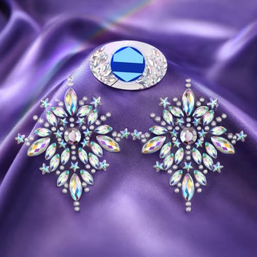 Holibanna Rhinestone Face Jewels & Body Stickers for Festival Makeup