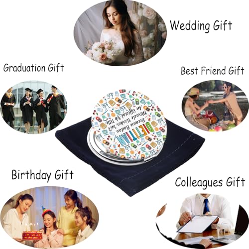 Dietitian Compact Makeup Mirror Funny RD Nutritionist Graduation Gift