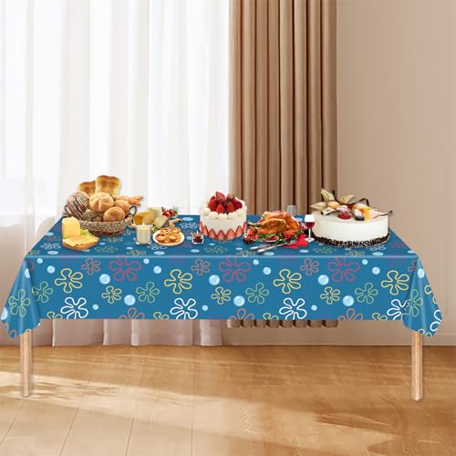 Ocean-Themed Tablecloth Set - 3PCS Vibrant Undersea Party Covers