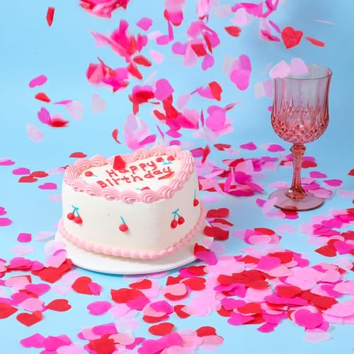 Heart Confetti Paper Decorations for Wedding & Engagement Parties