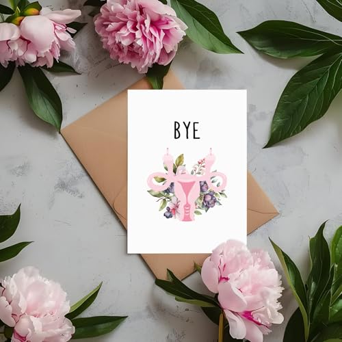 Funny Bye Uterus Card - Hysterectomy Get Well Soon Card