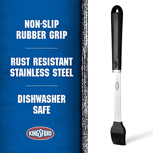 Kingsford 16-Inch Stainless Steel Basting Brush with Non-Slip Grip