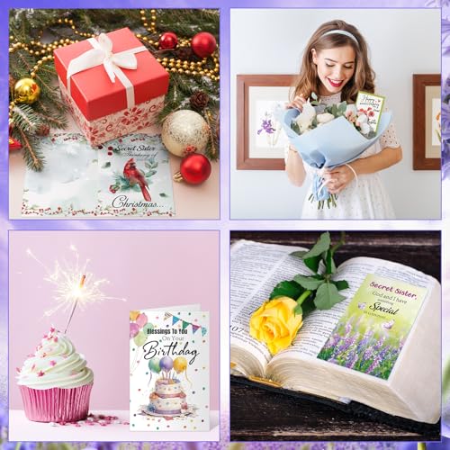 24 Assorted Christian Greeting Cards with Envelopes & Stickers