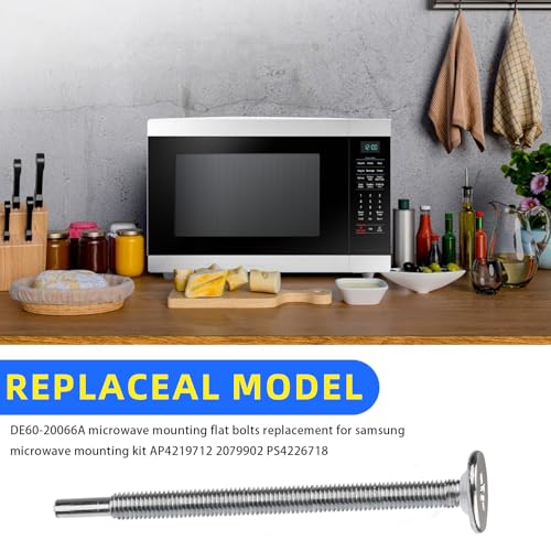Samsung Microwave Mounting Bolts - Under Cabinet Flat Bolts Replacement Kit