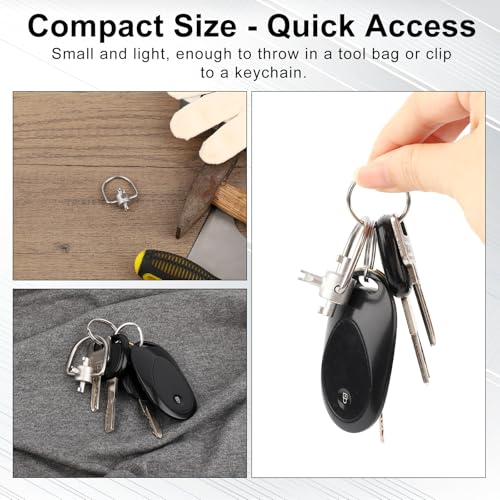 Gosknor 2pcs HVAC Locking Cap Key Set for R410A & R22 Refrigerants