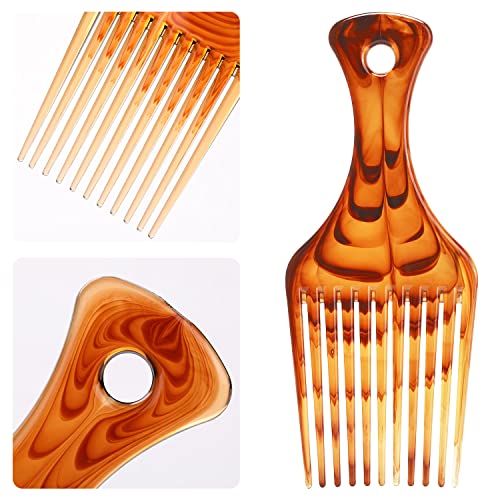 Tbestmax 2 Pcs Hair Comb and Afro Pick Styling Set for Hair Brushes