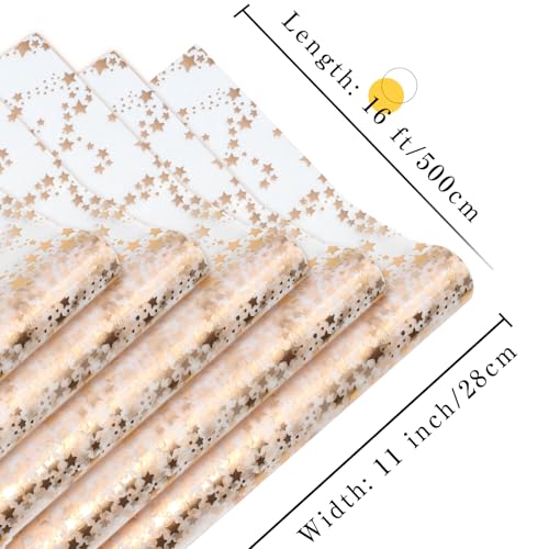 Rose Gold Star Table Runner | 16ft Glitter Tulle for Weddings & Parties