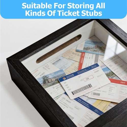 5x5 Shadow Box Frame with HD Glass for Displaying Souvenirs
