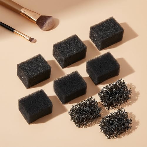Psyqtsuary Stipple Sponges 9 Pcs - Special FX Makeup Sponges for SFX, Wounds, Beards & Halloween Cosplay