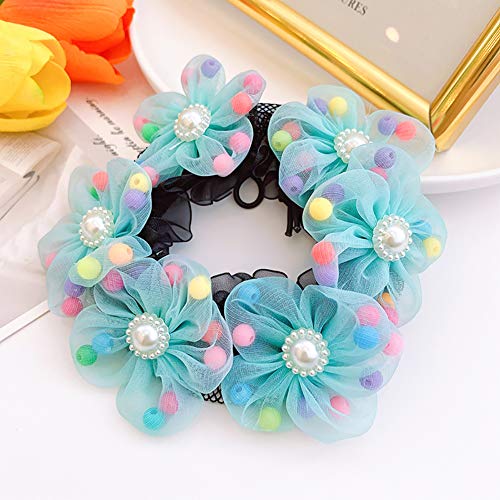 GSHLLO 3 PCS Girls Ballet Bun Covers Dance Hair Nets Snoods