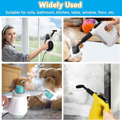 10-Pack Microfiber Steam Cleaner Replacement Cloths for Handheld Steamers