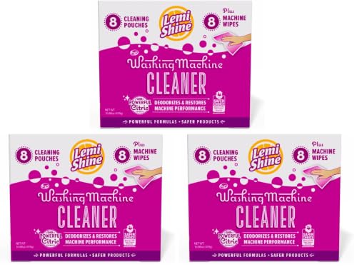 Lemi Shine Washing Machine Cleaner - Citric Acid Powder & Wipes