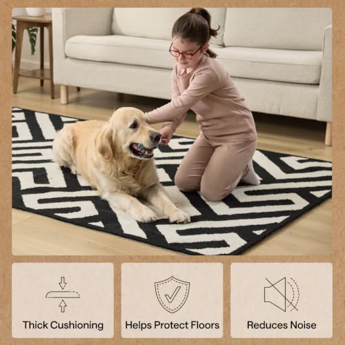 GORILLA GRIP® Slip Resistant Rug Pad 2'6" x 13' Cream - Extra Strong Grip