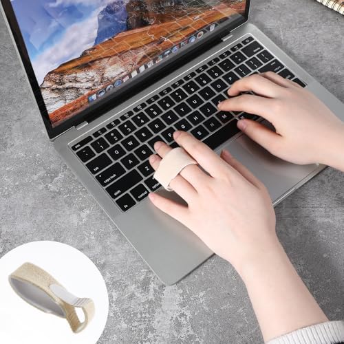 8 PCS Elastic Buddy Tape for Broken Toe, Finger Buddy Tape Finger Straps, Reusable Finger Buddy Straps for Broken Toe Support