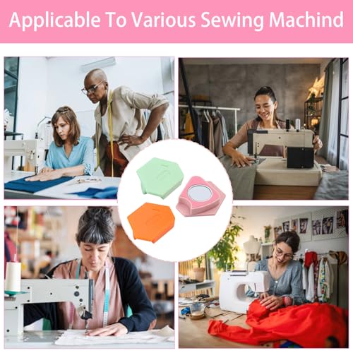 Magnetic Seam Guide for Sewing Machine with Scale Light Pink