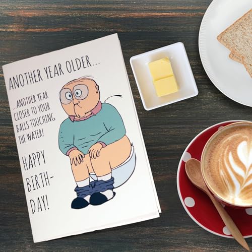 Funny Birthday Card for Men - Rude Humor Gag Gift