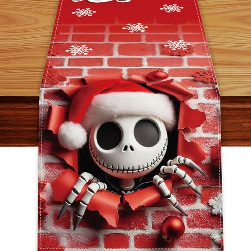 Christmas Table Runner Red 13x72 Inches Holiday Table Decor