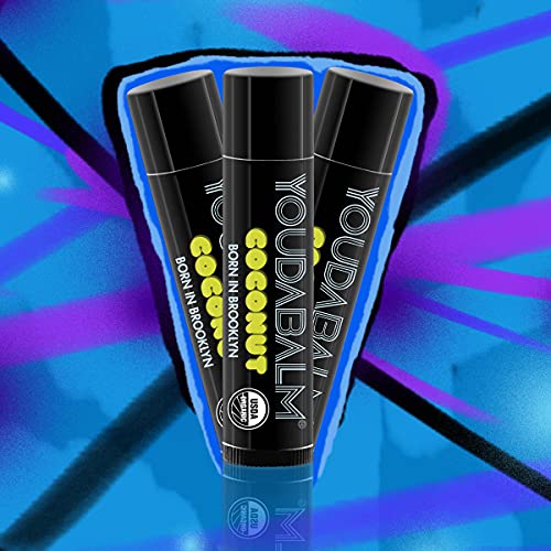 You Da Balm Organic Coconut Lip Balm - 100% Natural Moisturizer (3 Pack)