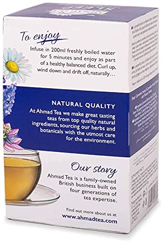 Ahmad Tea Herbal Tea, Camomile, Honey, & Lavender 'Sleep' Natural