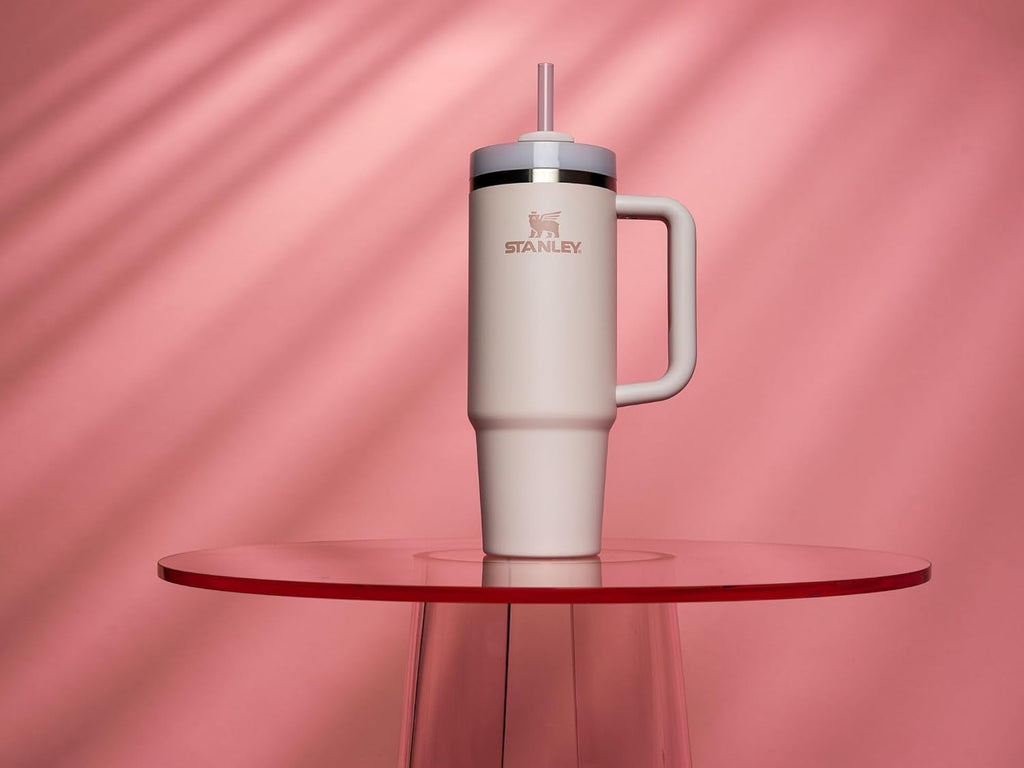 STANLEY Quencher H2.0 Tumbler - 30 oz Insulated Stainless Steel Cup with Handle & Straw | BPA-Free Rose Quartz 2.0