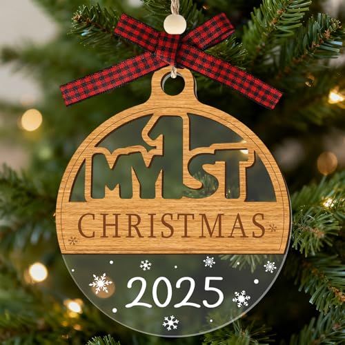 Personalized Baby's First Christmas Ornament 2025 - Keepsake Decoration