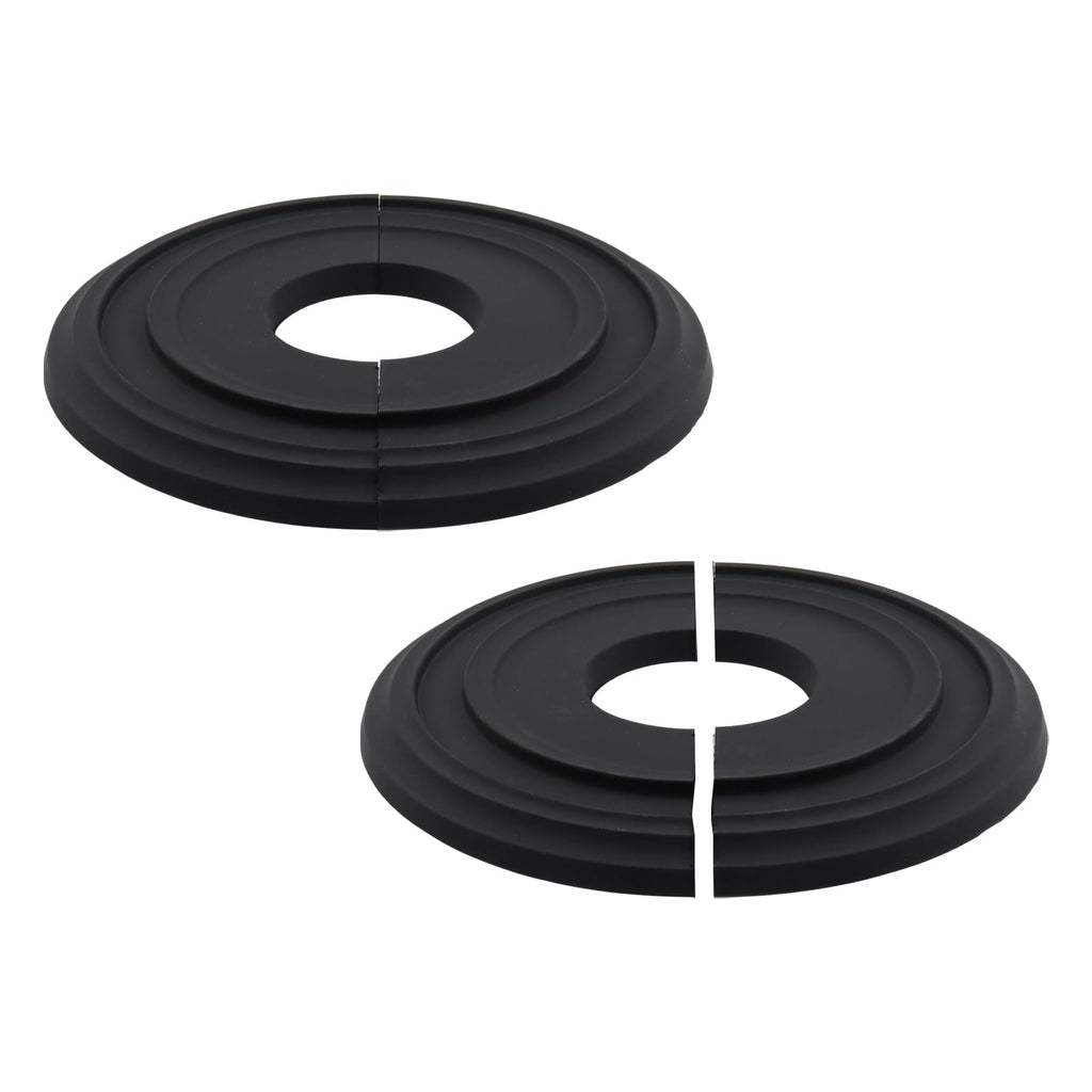 Savagrow 2PCS OD 12.2" Black Multiple Lines Split Ceiling Medallion Ceiling Light Fixture for Light Fixtures & Ceiling Fans