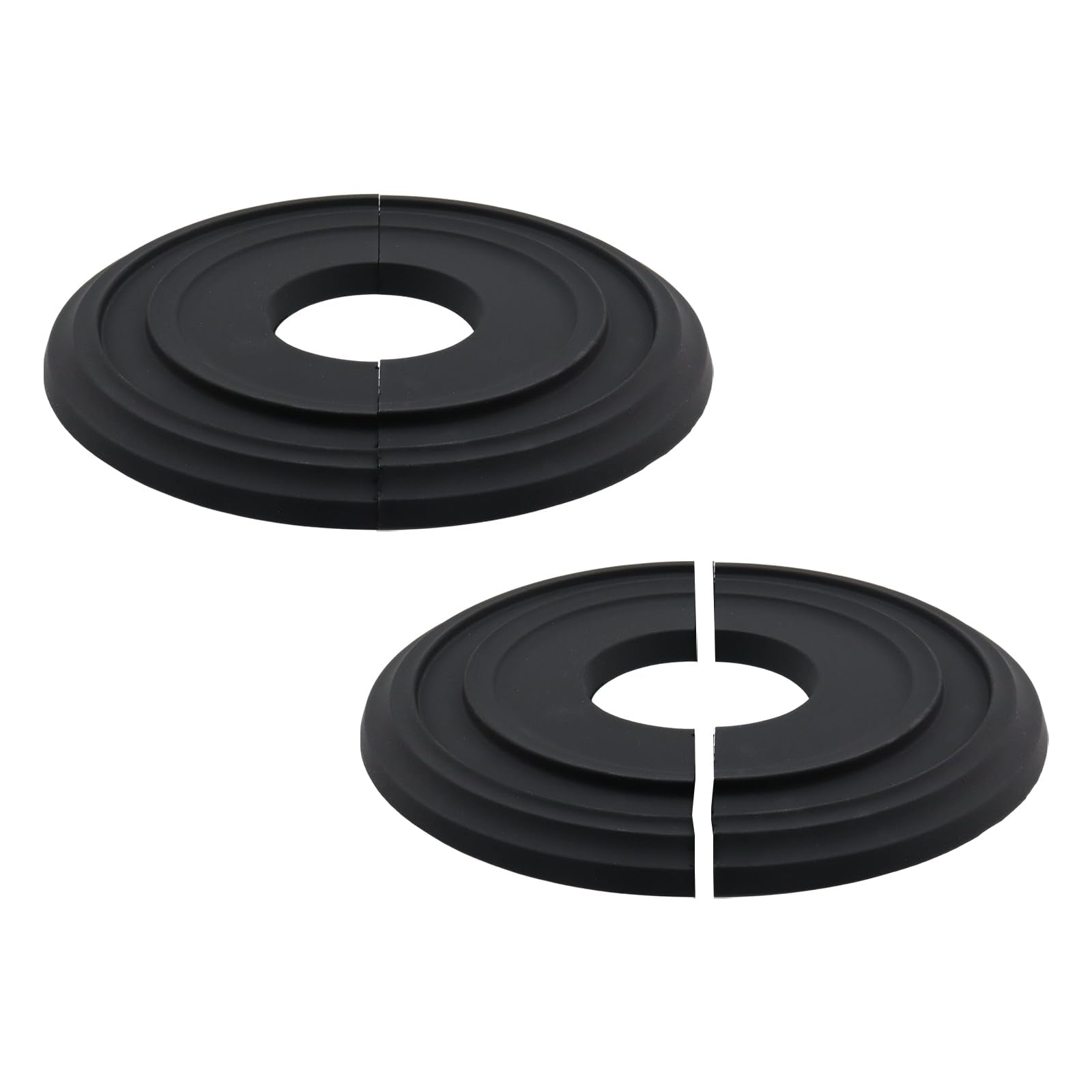 Savagrow 2PCS OD 12.2" Black Multiple Lines Split Ceiling Medallion Ceiling Light Fixture for Light Fixtures & Ceiling Fans