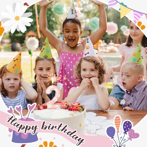 Conelist Number 2 Daisy Birthday Candle - Pink Flower Cake Topper