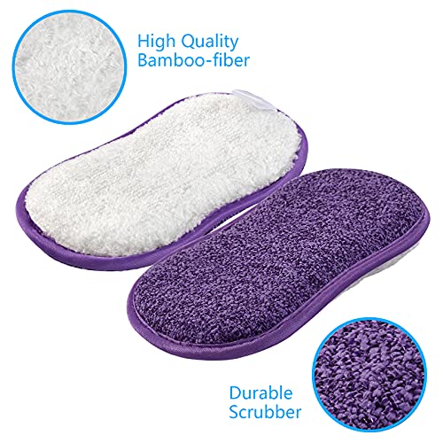 Durable Reusable Kitchen Sponges - Pack of 5 | Non-Scratch Scrub Pads