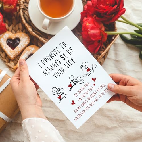 Funny Valentine's Day Card for Couples - 8x5.3 Inch