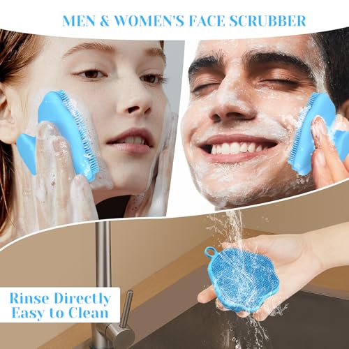 VWMYQ Silicone Face Scrubber - Gentle Exfoliating Facial Cleansing Brush