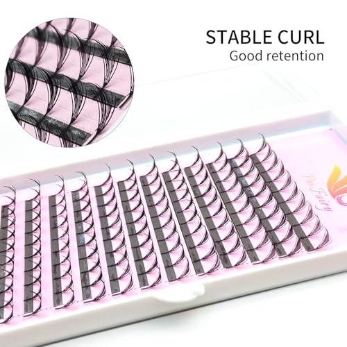 Pro Fairy Premade Manga Eyelash Clusters D Curl 8-15mm Mix Tray