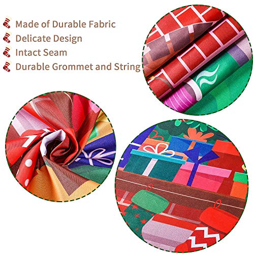 Christmas Photo Backdrop Banner for Photography Scene Decor - Santa Elves Snow Winter Scene