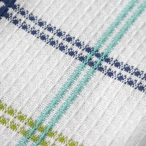 T-Fal 100% Cotton Waffle Dish Cloths - 12"x13" Absorbent Kitchen Towels, 8-Pack